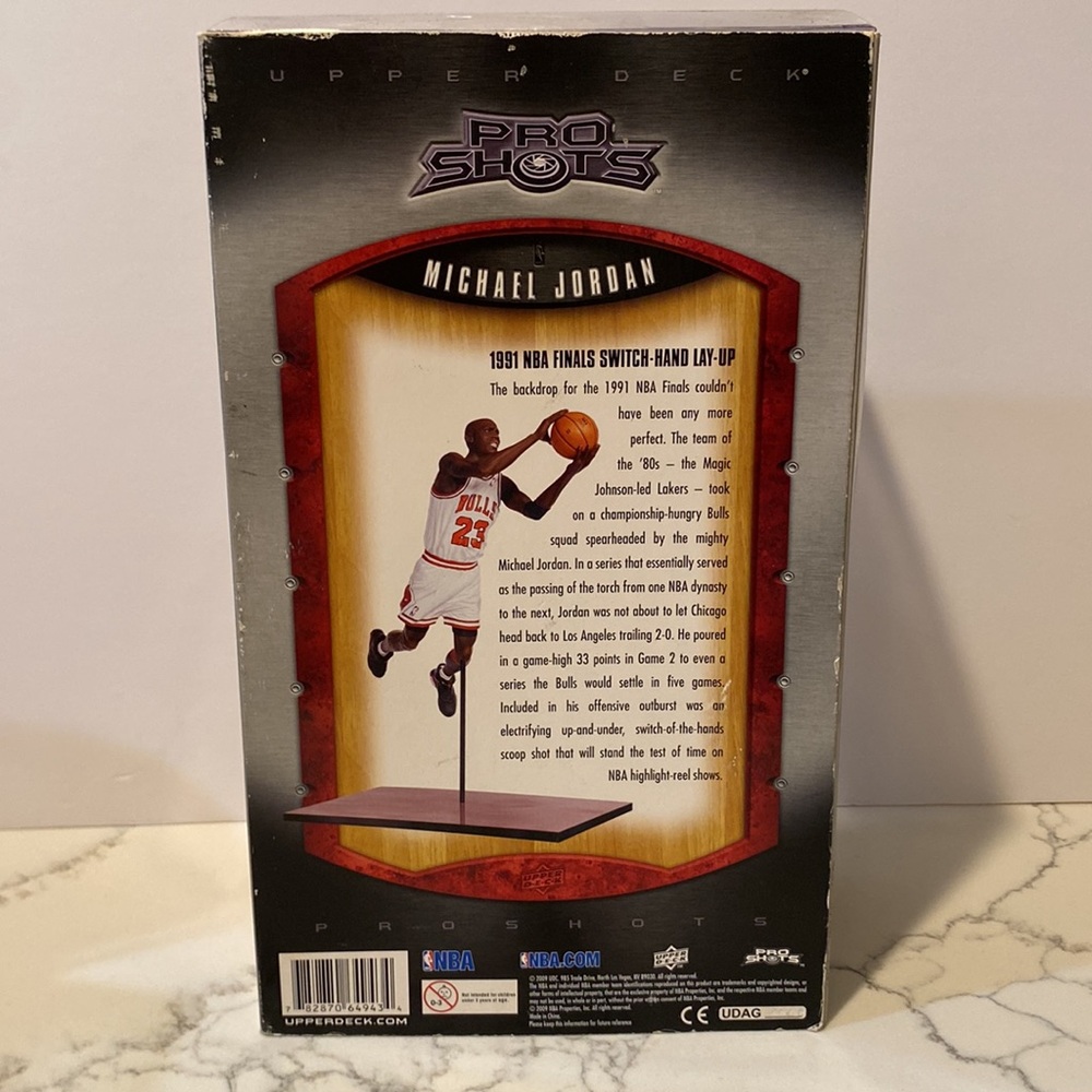Jordan 1991 NBA Finals Figure Upper Deck Card Pro Shots OG Retro VI Bred Bulls - Picture 9 of 13